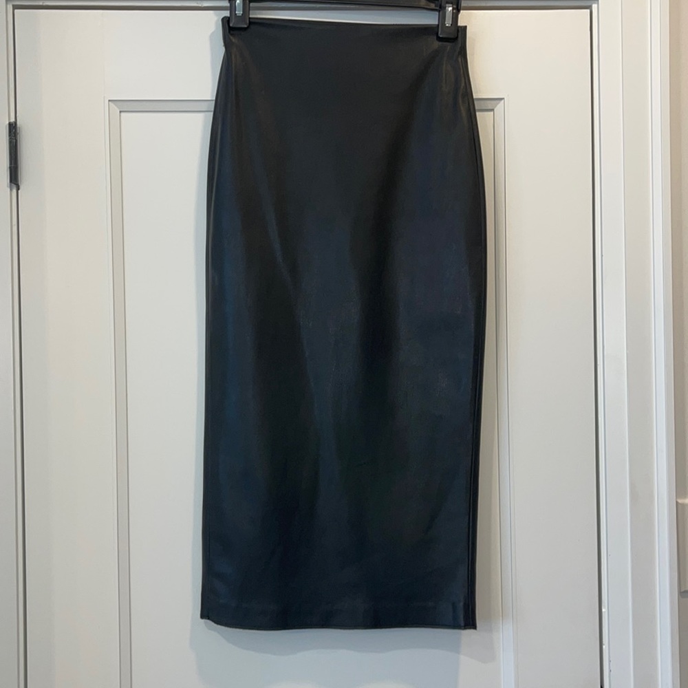 Zara faux leather skirt